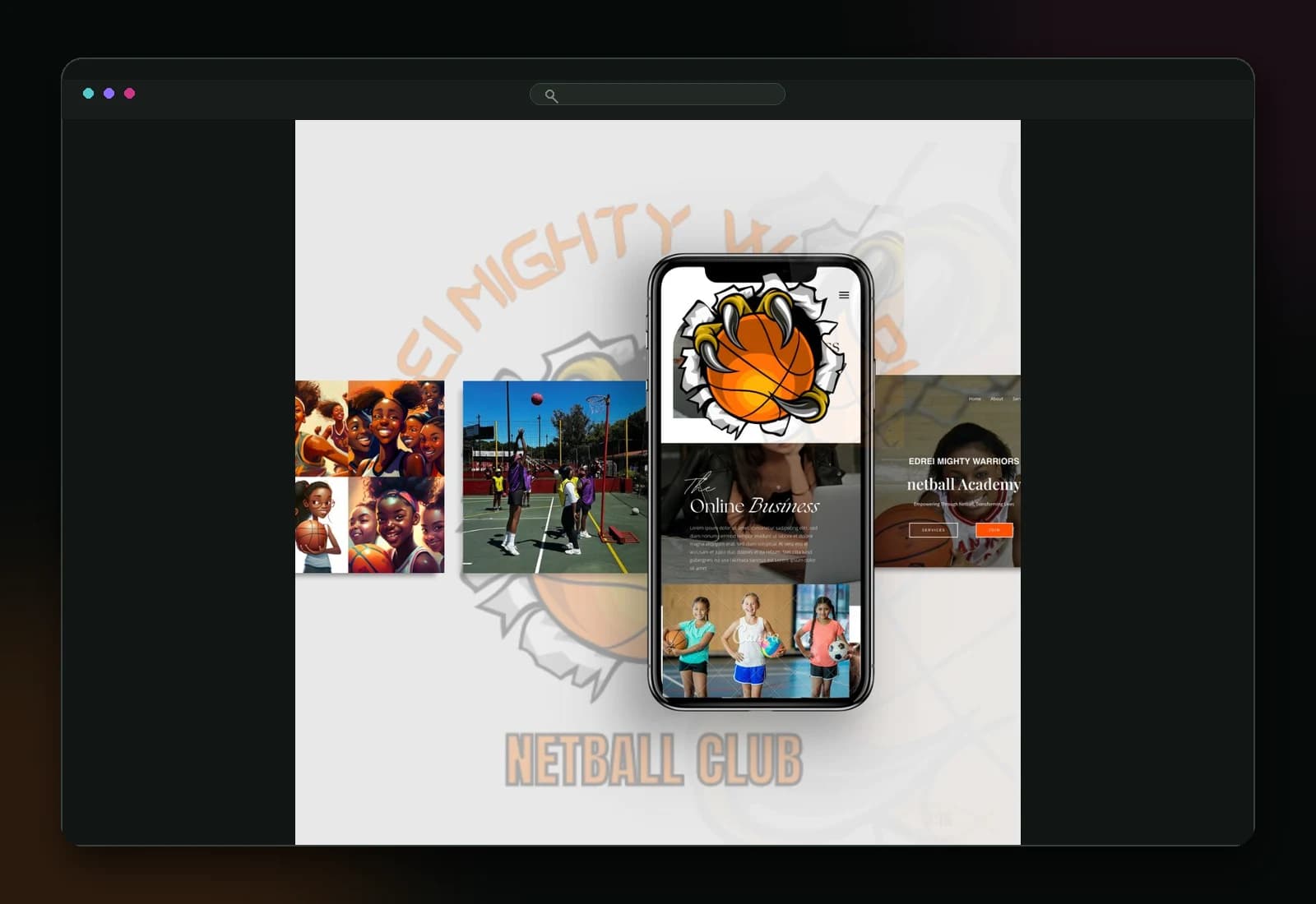 Edrei Mighty Warriors identity presentation.