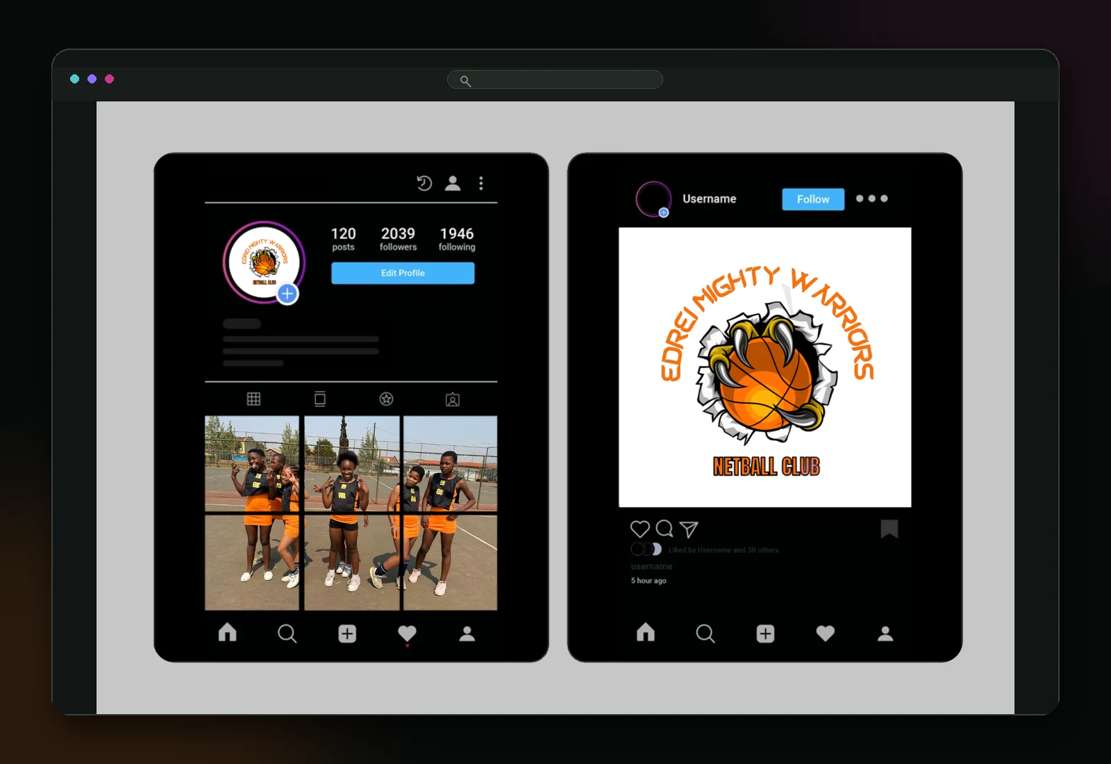Edrei Mighty Warriors social campaign presentation.